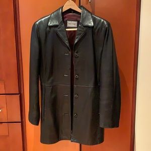 Black Leather Jacket by Reilly-Olmes. Med